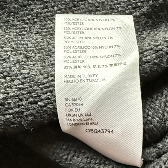 Anthropologie Basile Dark Gray mock neck Sweater - Picture 8 of 8